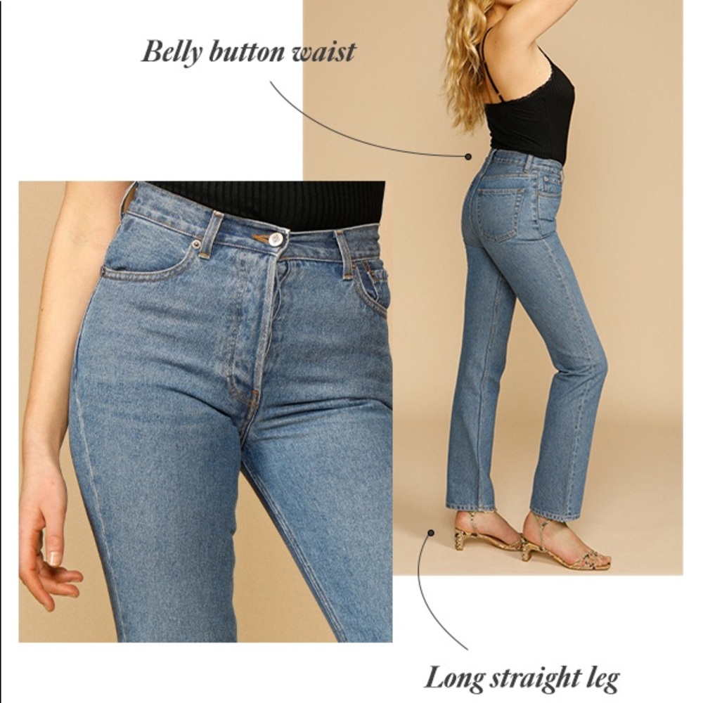 Rouje jeans in Montmartre cut, Indigo Stone wash, size 0-2